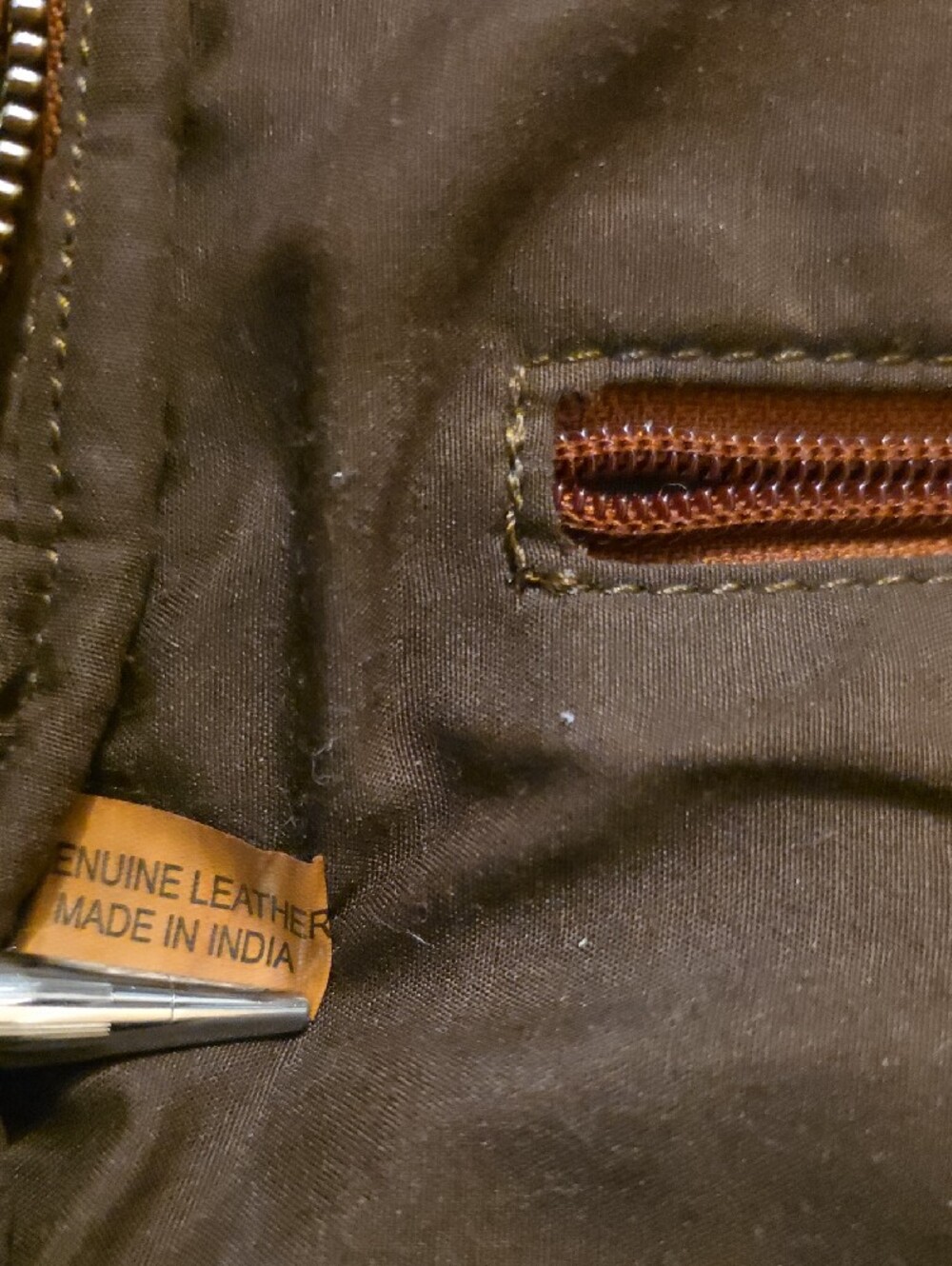 Vilenca Woven Leather Brown Backpack - Picture 8 of 11